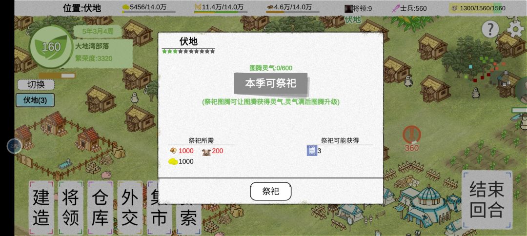 祭祀所需资源 1