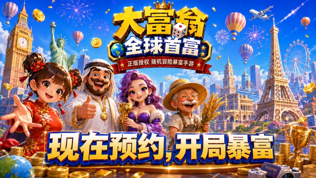 经典 IP 焕新启程！《大富翁：全球首富》预约开启截图