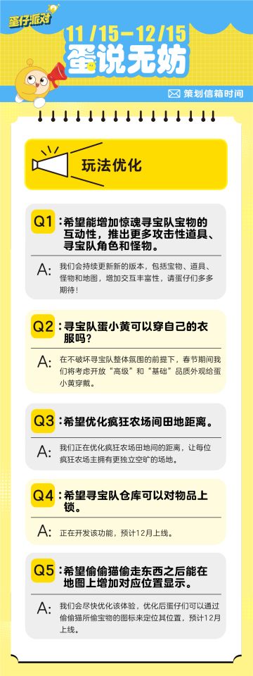 【蛋说无妨】12月策划Q&A