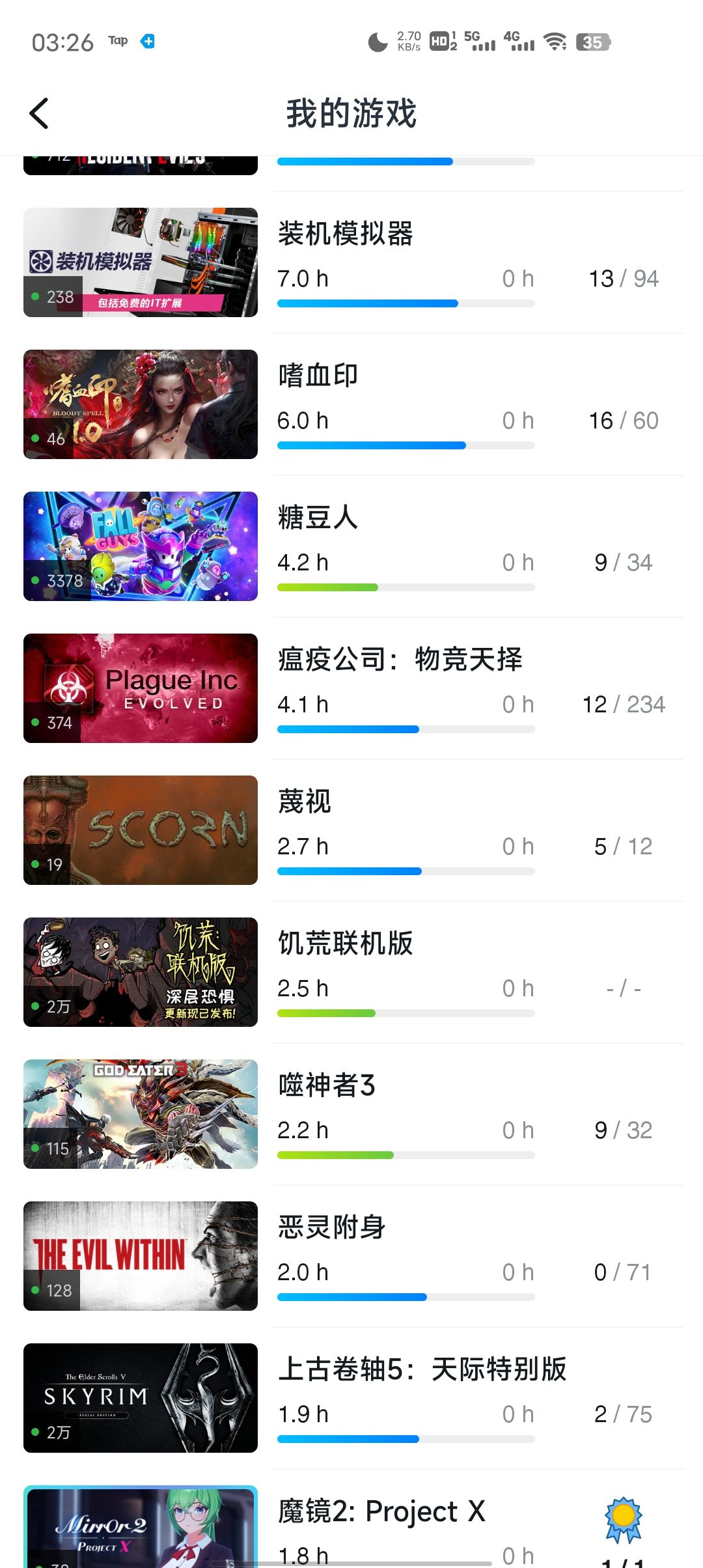大佬帮我分析一下，看看我适合玩啥游戏，最近游戏荒了 6