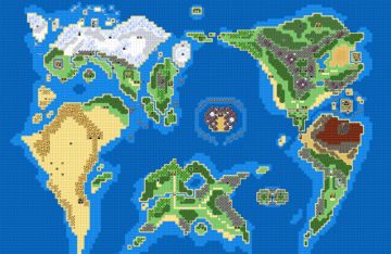 更新了一下一张更高分辨率的世界地图~