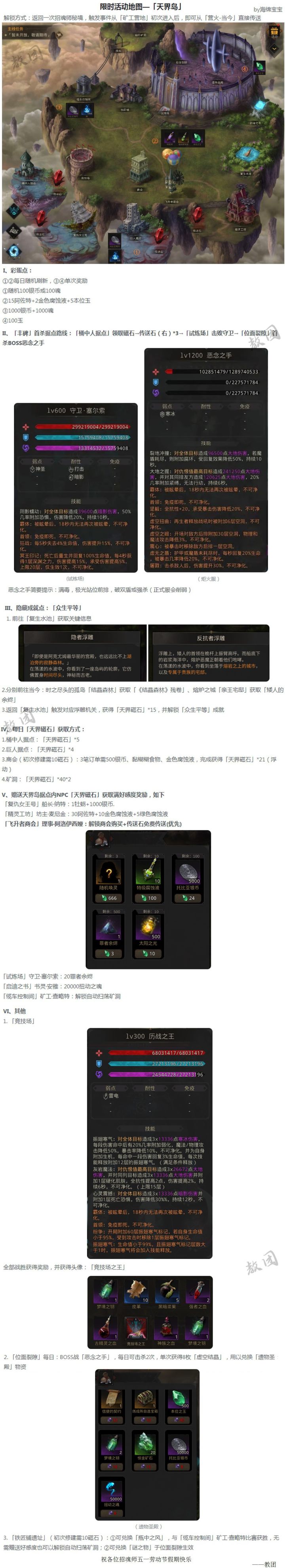 限时活动地图—天界岛截图