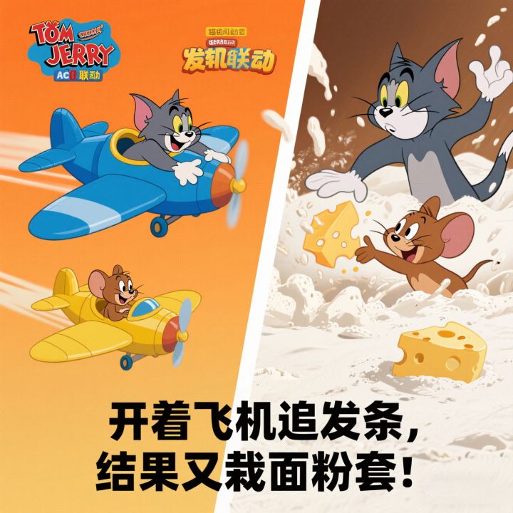 “开着飞机追发条,结果又栽面粉套~”截图