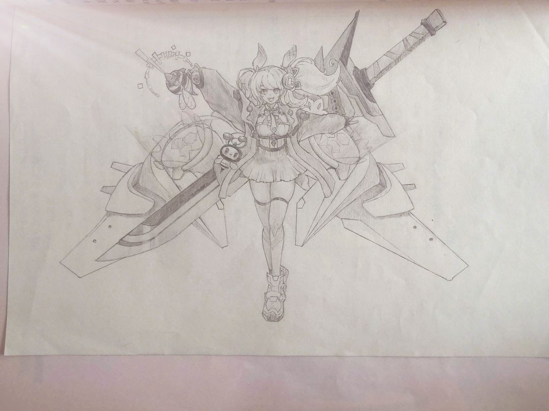 大家好!今天分享一下零战战姬临摹的画作。 3