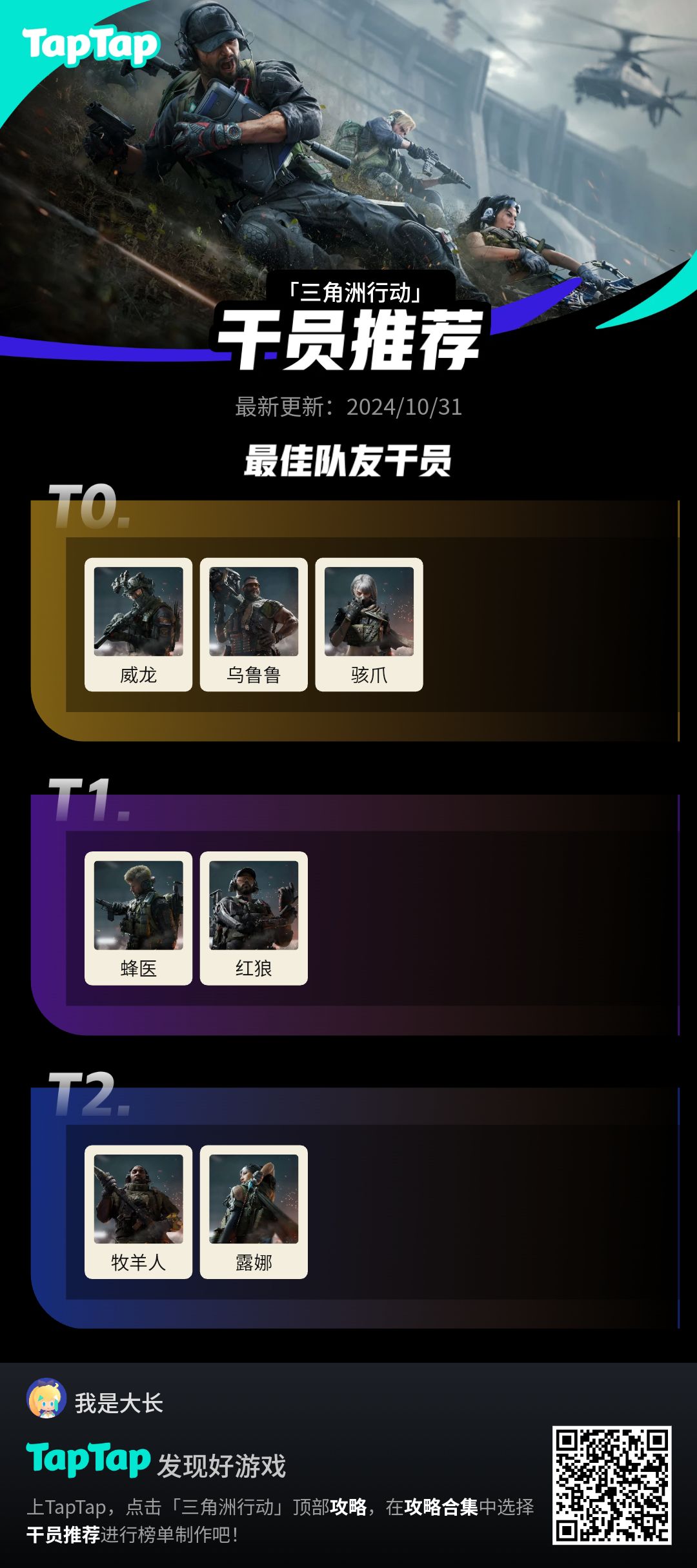 #三角洲行动干员推荐截图