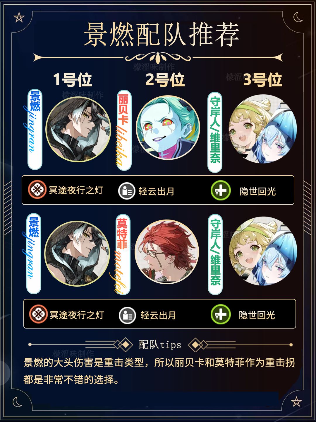 景燃配队推荐 3