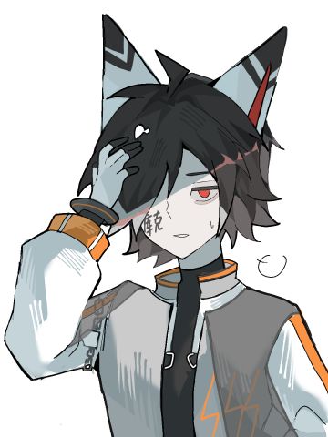 因为打赌输了被迫用油性笔在脸上写字而苦恼