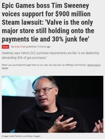 【快讯】Epic Games总裁公开支持起诉Steam