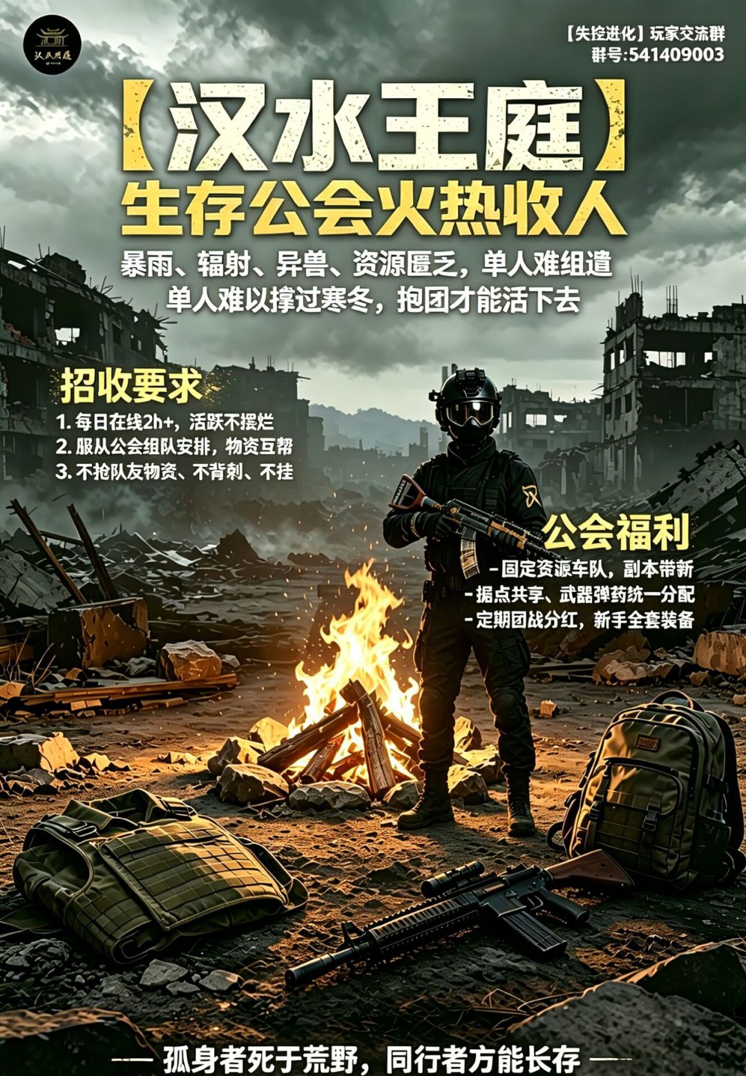 失控进化【汉水王庭】公会 招人 3