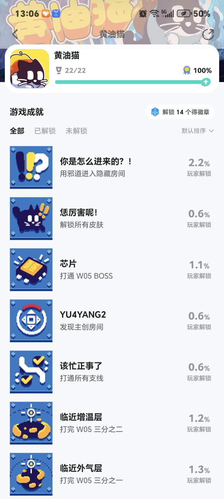 全成就通关了,Yes!!!截图