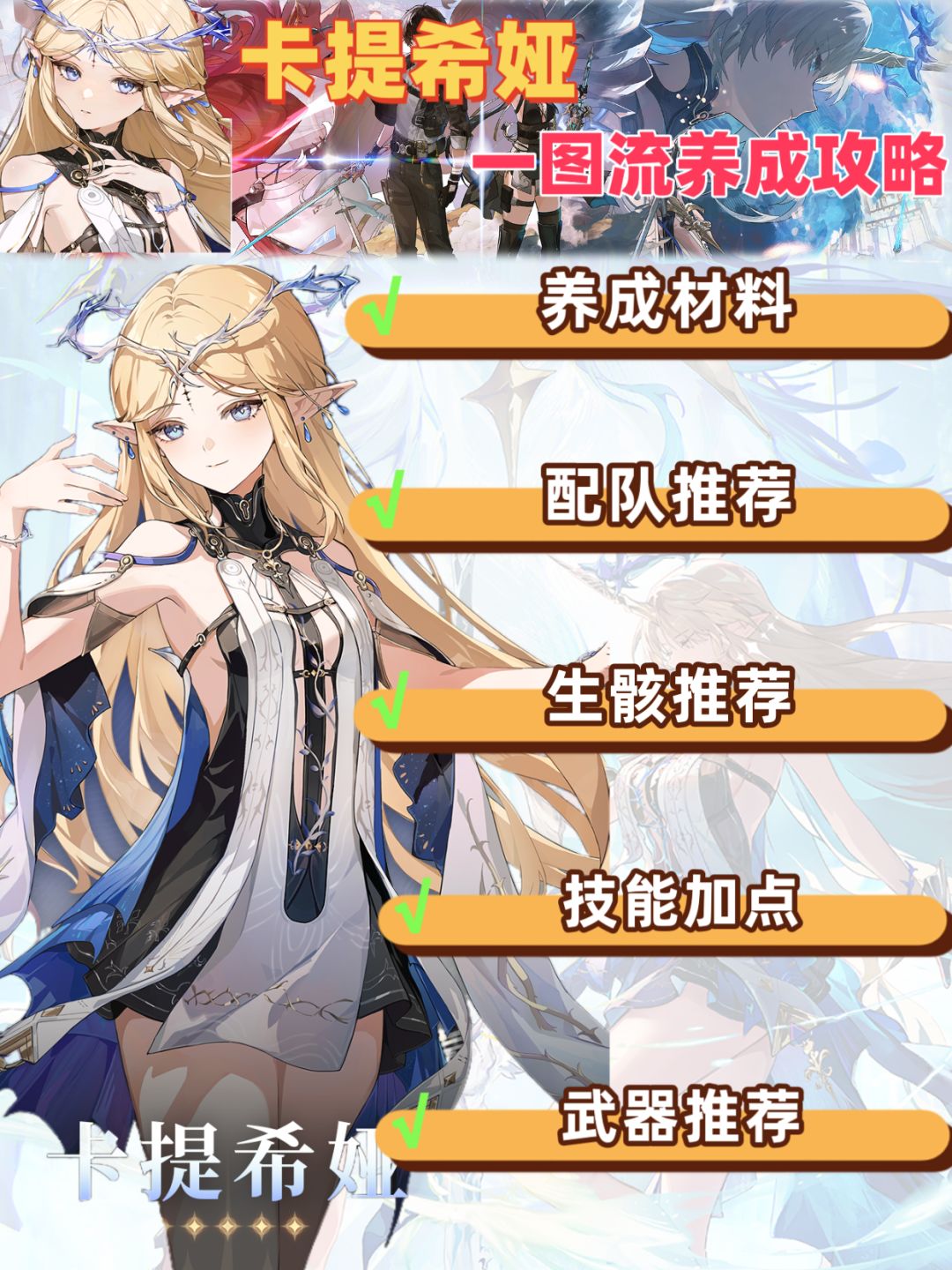 鸣潮V2.4|【卡提希娅】最强培养攻略一图流 1