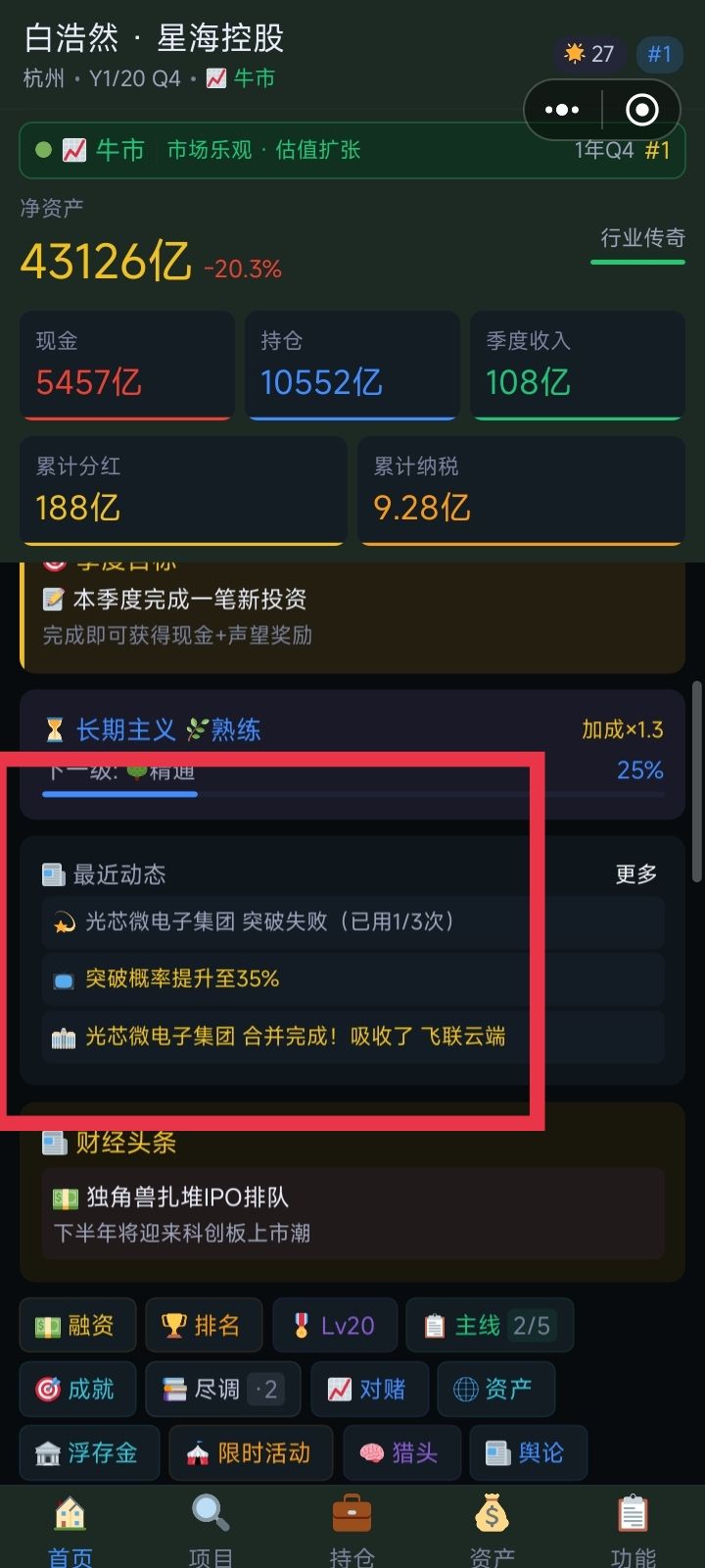 建议:动态提一下层级 1