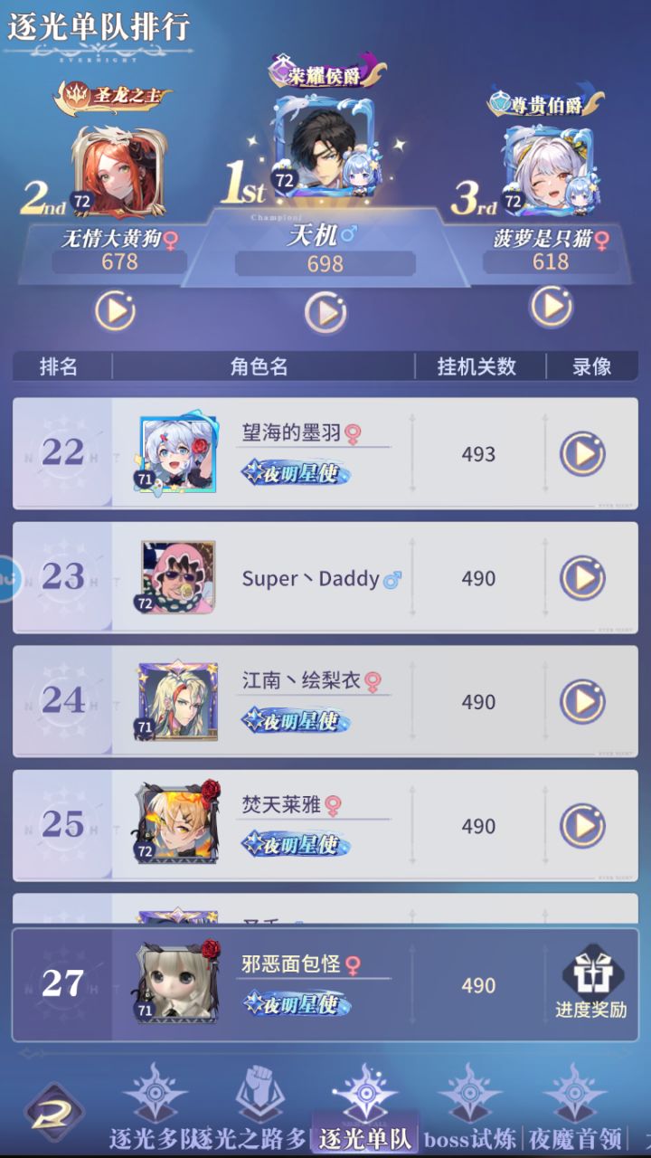 第十九天，格挡养成截图