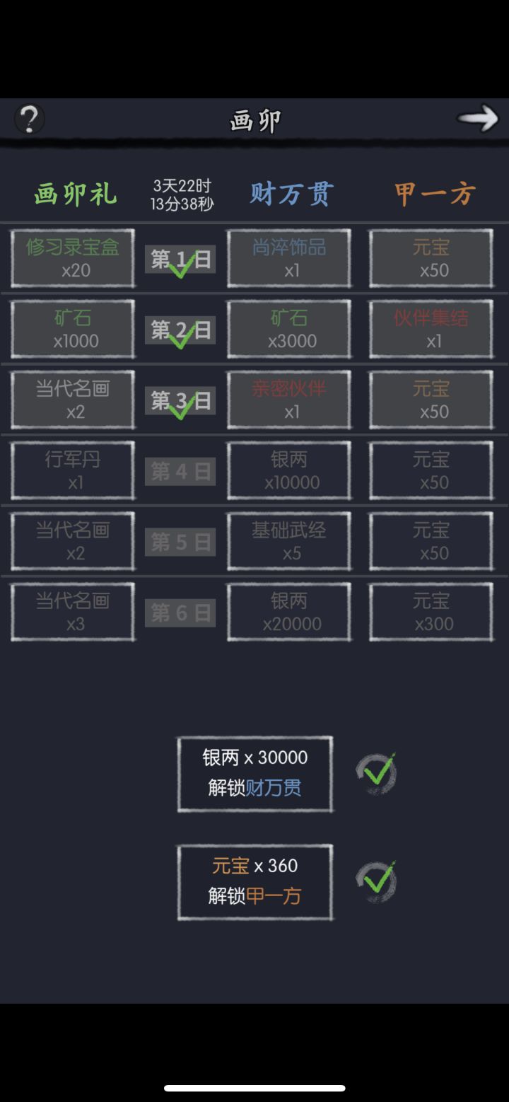 不是这啥情况，亲密伙伴和那个伙伴集结令不了吗？显示领取了但是包里没有啊，还没用包里面也没有截图
