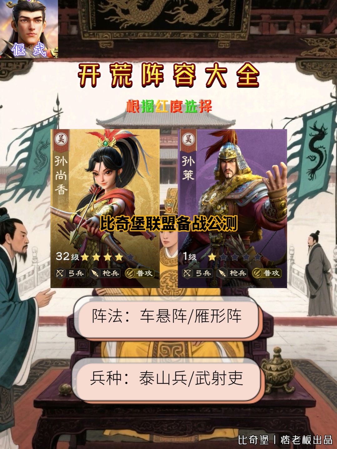 偃武新手开荒阵容大全 2