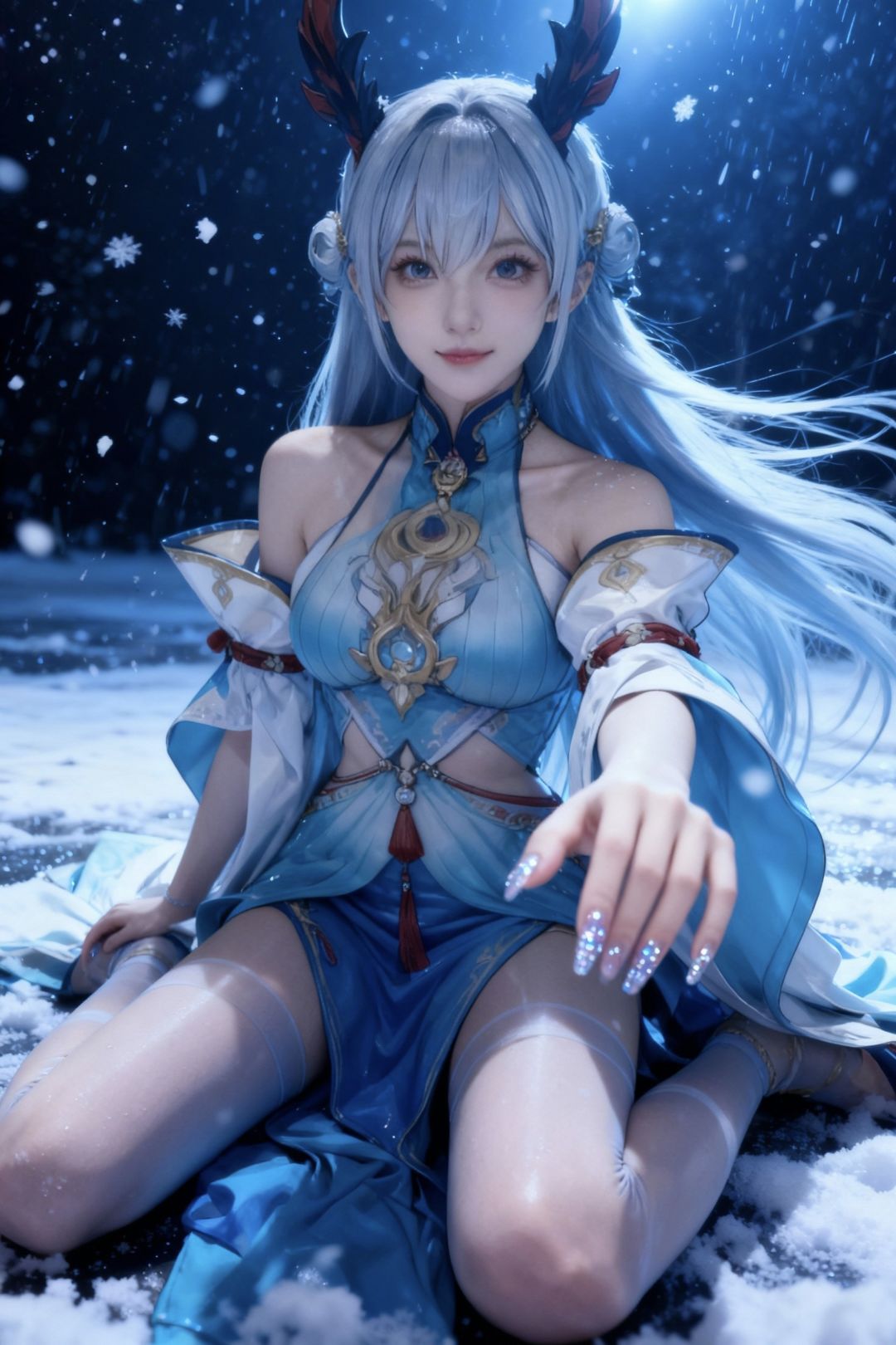 冰魄绫华Cos 1