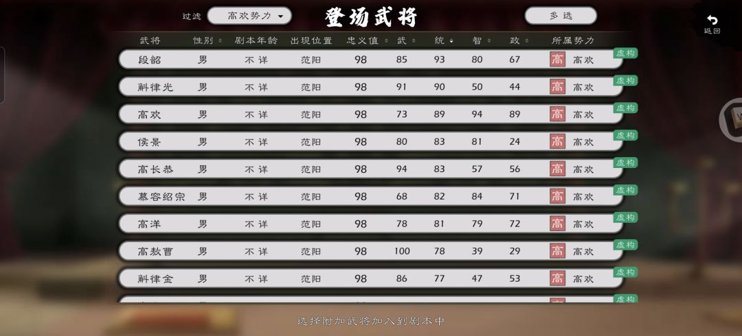 华夏历史大乱斗目前就剩下元明清 4