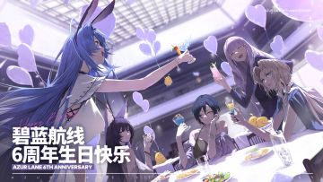 碧蓝航线6周年生日贺图