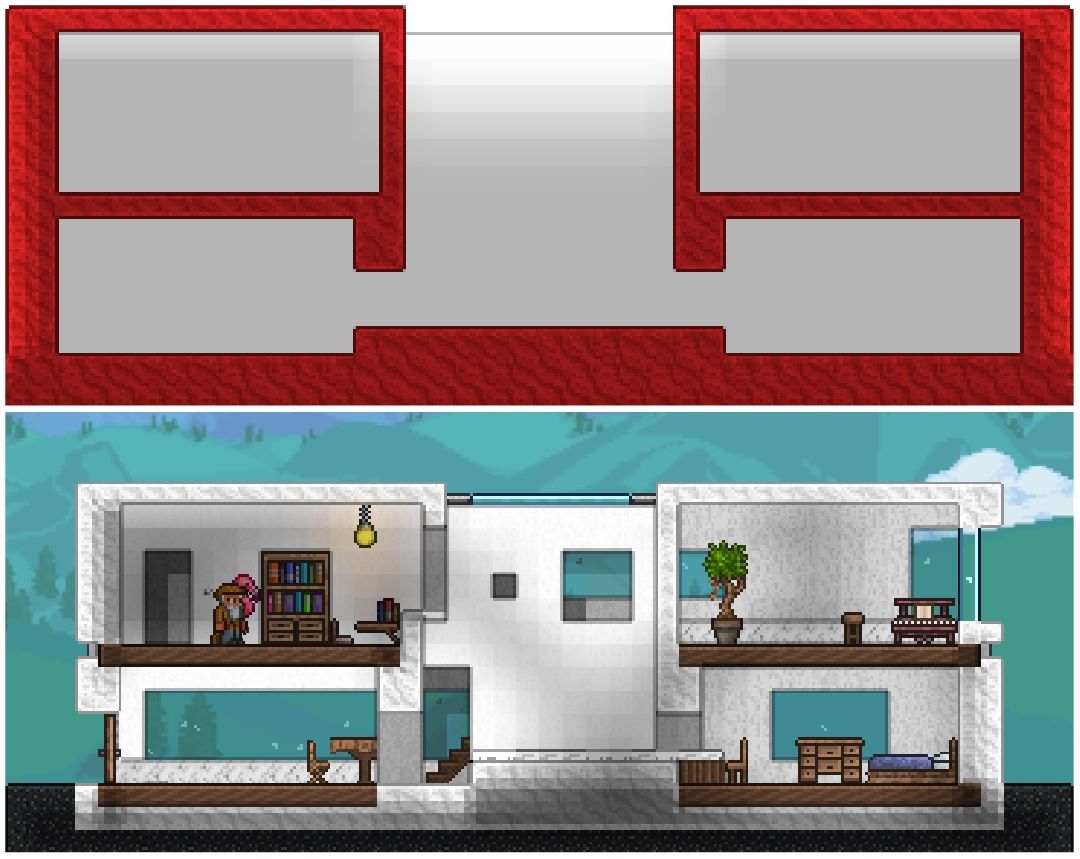 ［Terraria 建筑］Type 02 天井/中庭截图
