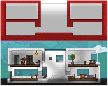 ［Terraria 建筑］Type 02 天井/中庭