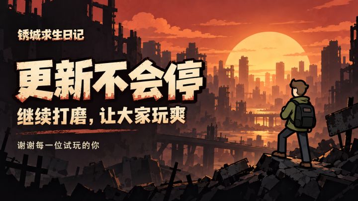 成绩不理想,但《锈城求生日记》的更新不会停截图