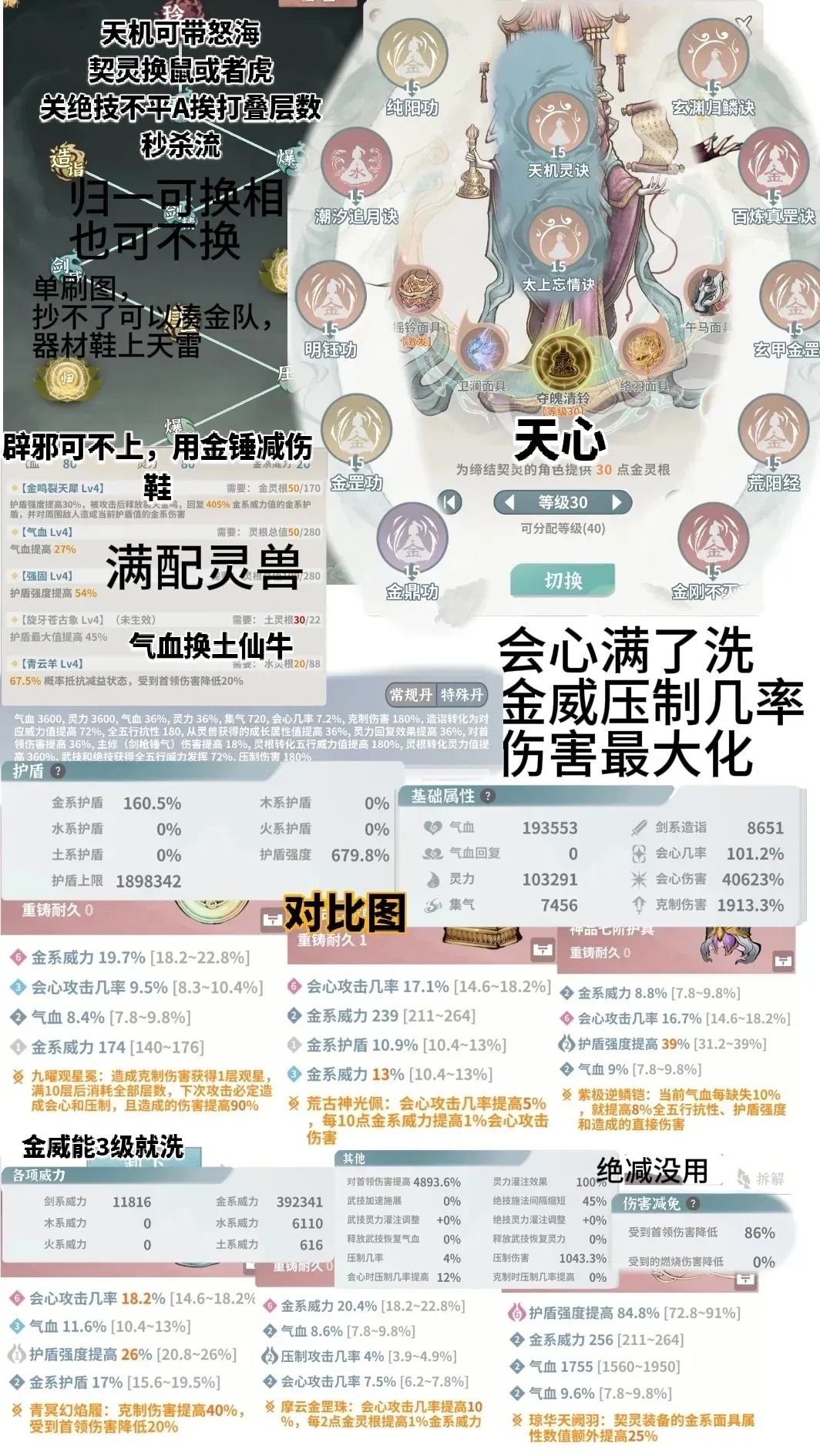 飞升版本金队一图流(金仙回盾流) 2