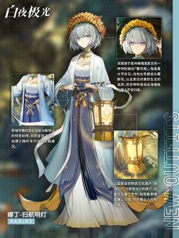 ✦白夜极光×海上丝绸之路✦联动时装档案 | 娜丁 · 归航明灯