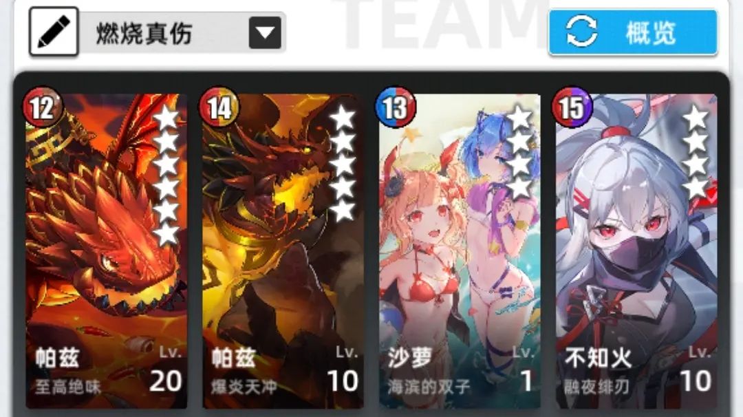 一个队截图