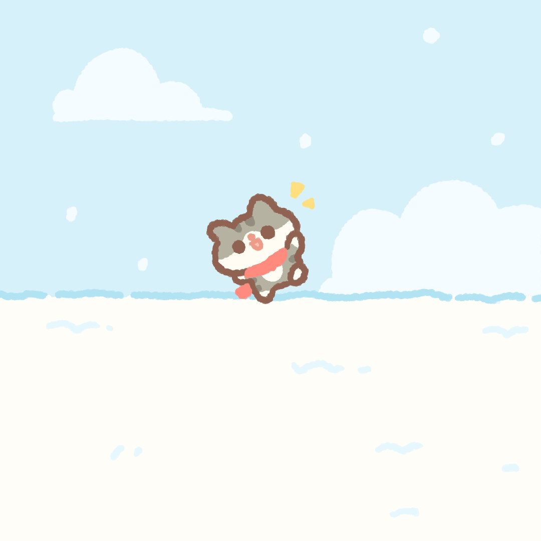 雪地里有喵在喊你 1