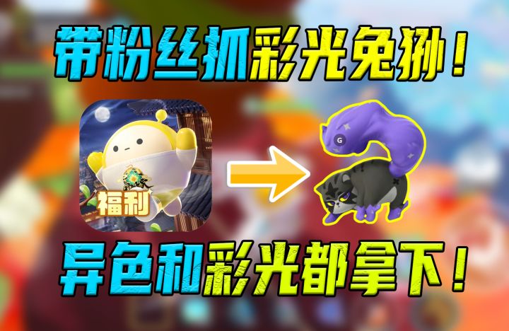 蛋仔派对:挑战带一千位粉丝艾比!帮粉丝拿下异色彩光夜行兔狲!截图