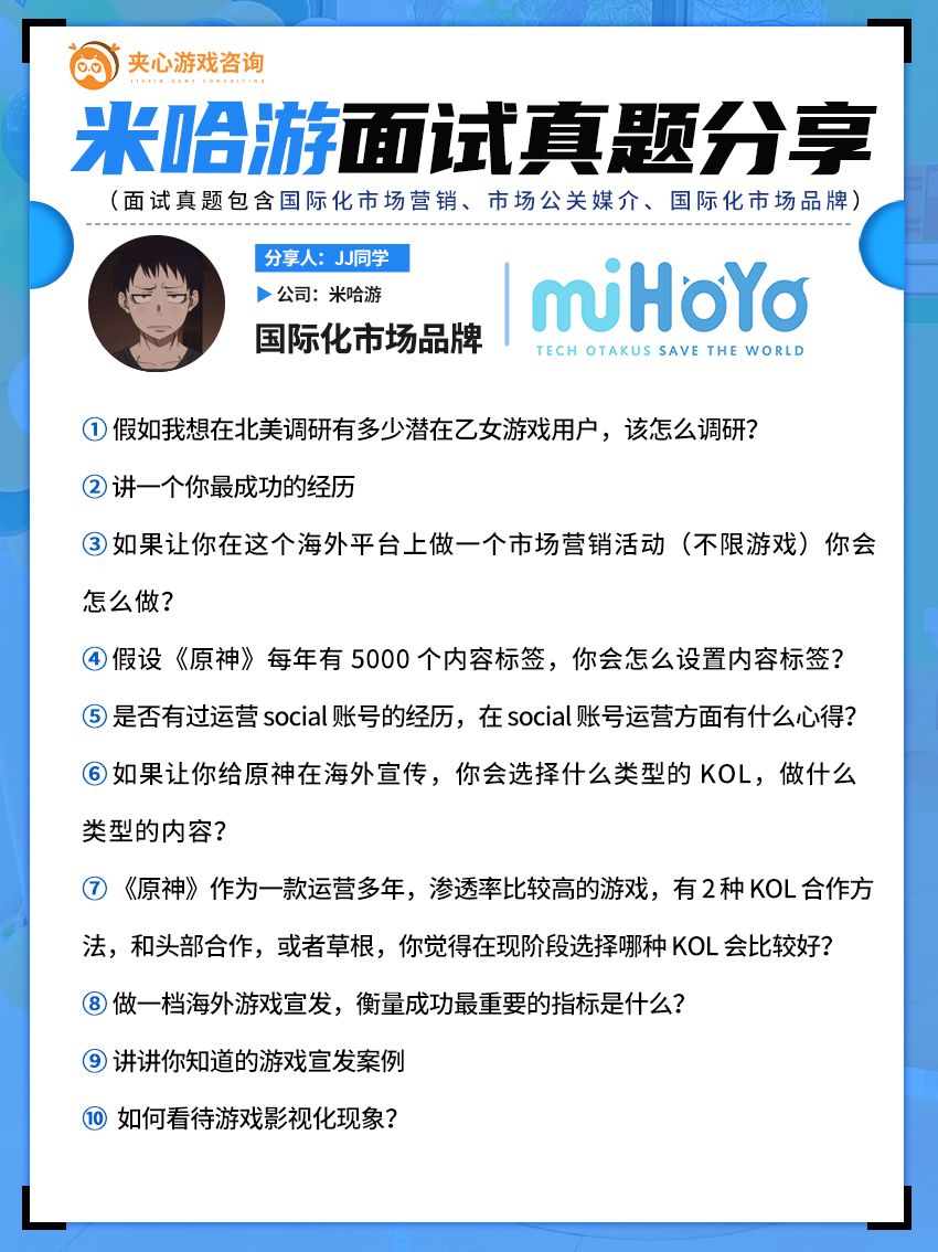临时抱佛脚,米哈游面试真题分享 3