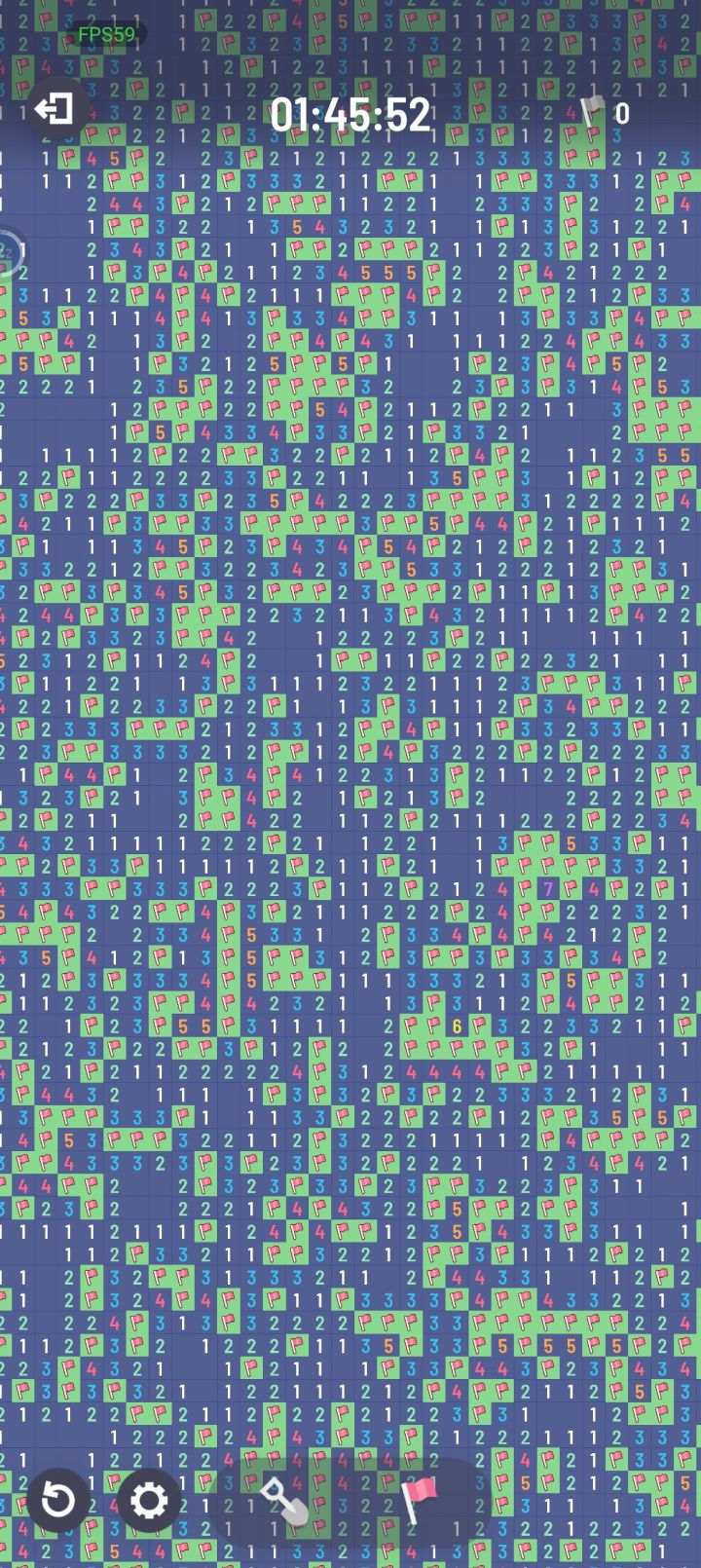 100×100，2500雷，可算是完成一次了截图