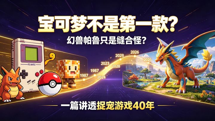 宝可梦不是第一款?一篇讲透捉宠游戏40年截图