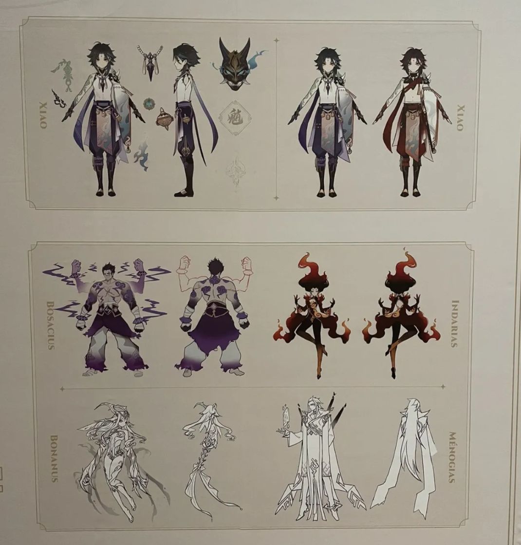 原神巴黎展角色原画一 4
