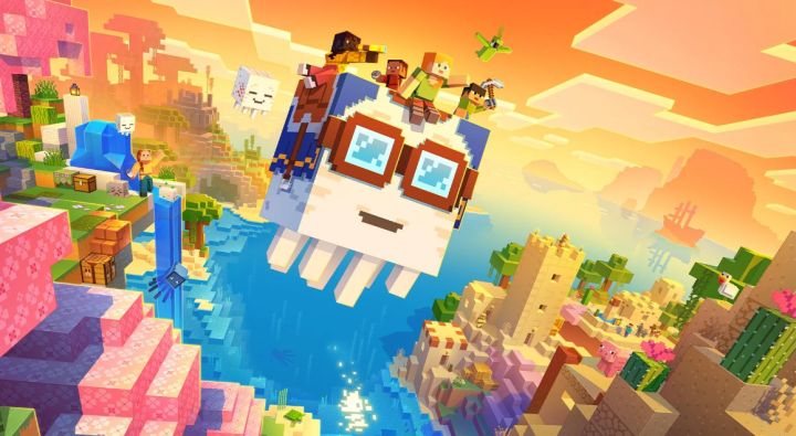 【快讯】《Fortnite》第7章第4赛季被曝与《Minecraft》联动截图