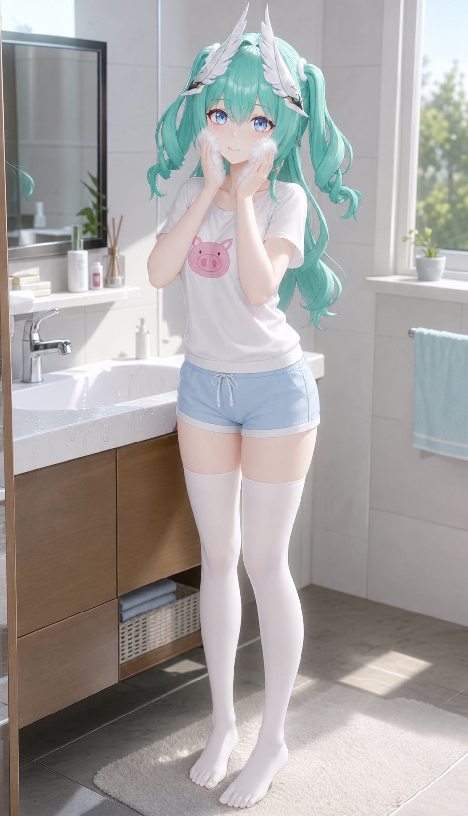 小奥 洗脸 1