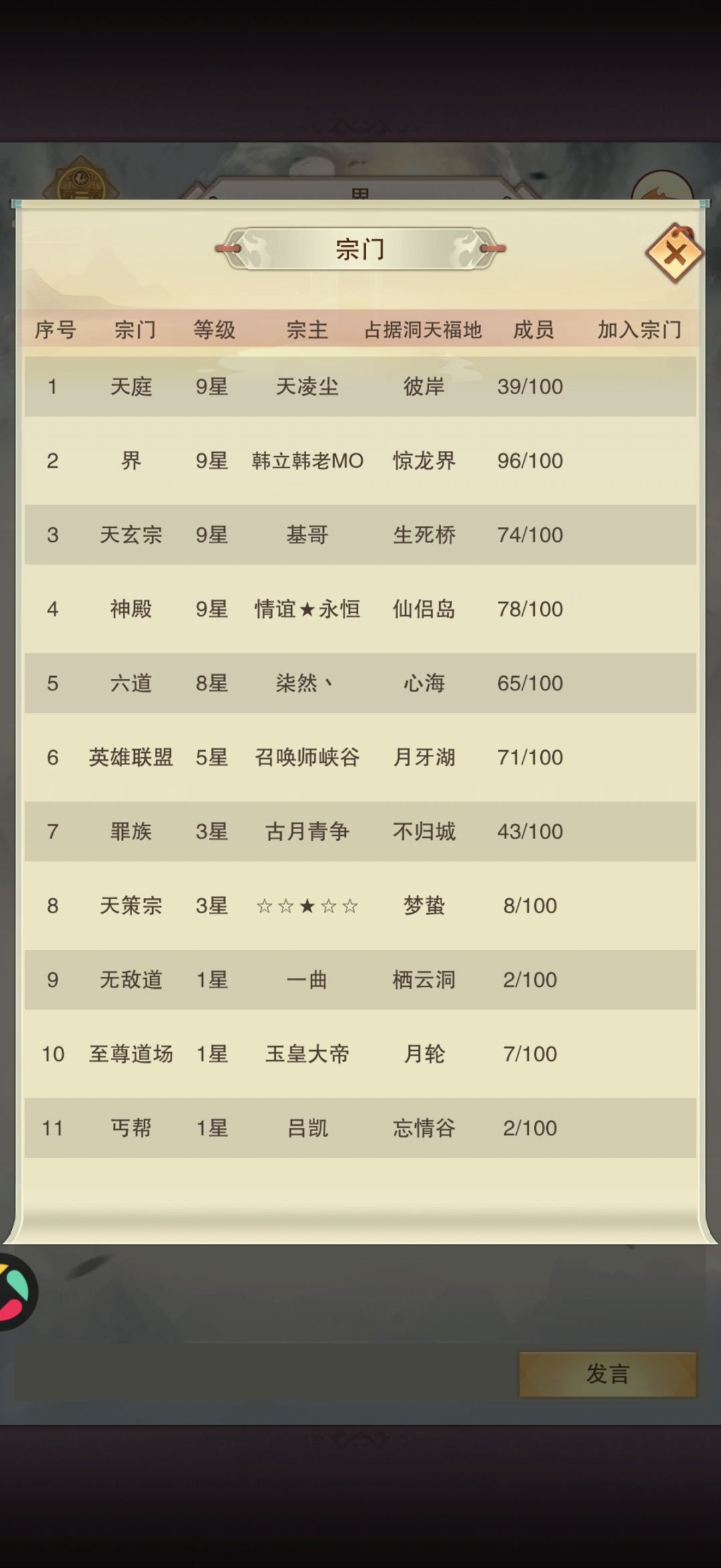 龙脉 宗门 2