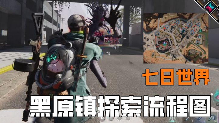 七日世界缺物资，黑原镇探索流程图帮你缓解压力截图