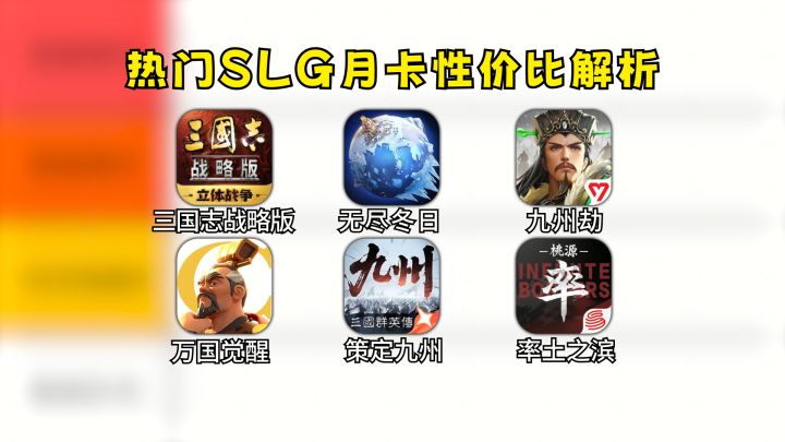 热门SLG月卡怎么选?性价比评级一目了然!截图