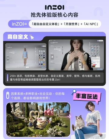 🌠蓝洞模拟人生类游戏inzoi终于上线啦💓