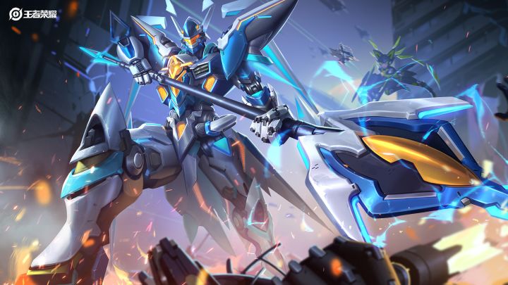 小妲己爆料|S27战令限定【吕布-湛蓝机甲星元部件】爆料视频截图