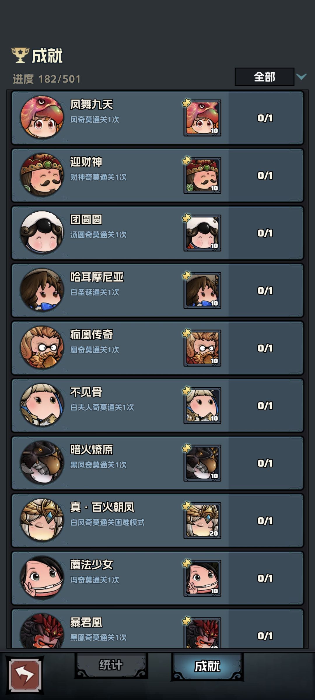 这个白凤成就怎么完成不了 1