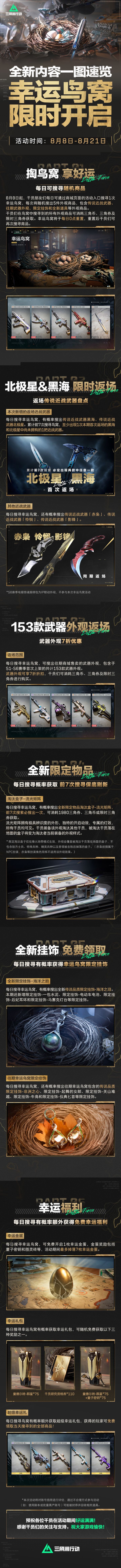 商城活动「幸运鸟窝」将于8月8日正式开启!截图