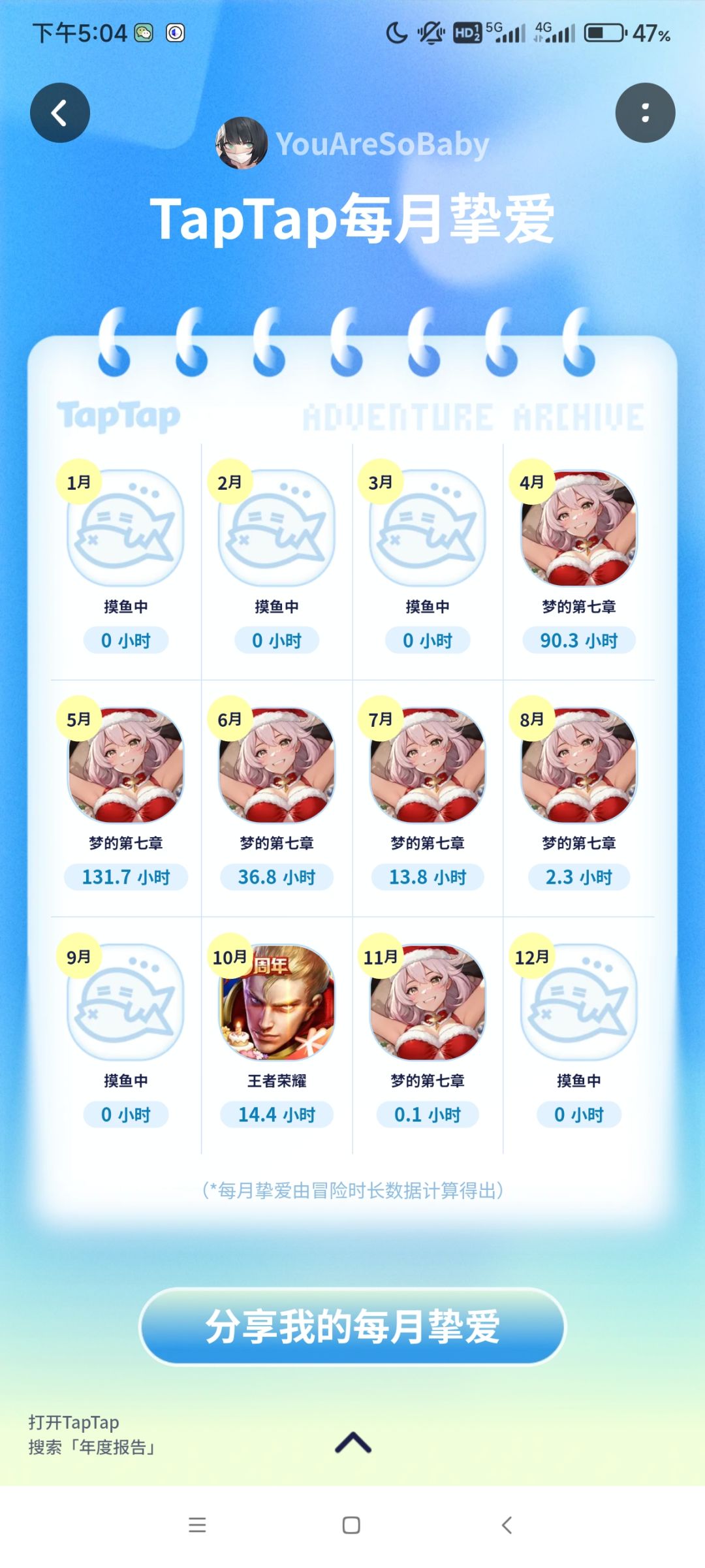 梦七也就被我荒废了几个月吧 1