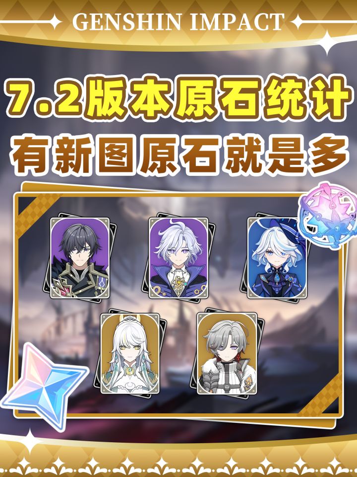【V7.1】原神7.2版本原石统计❗截图