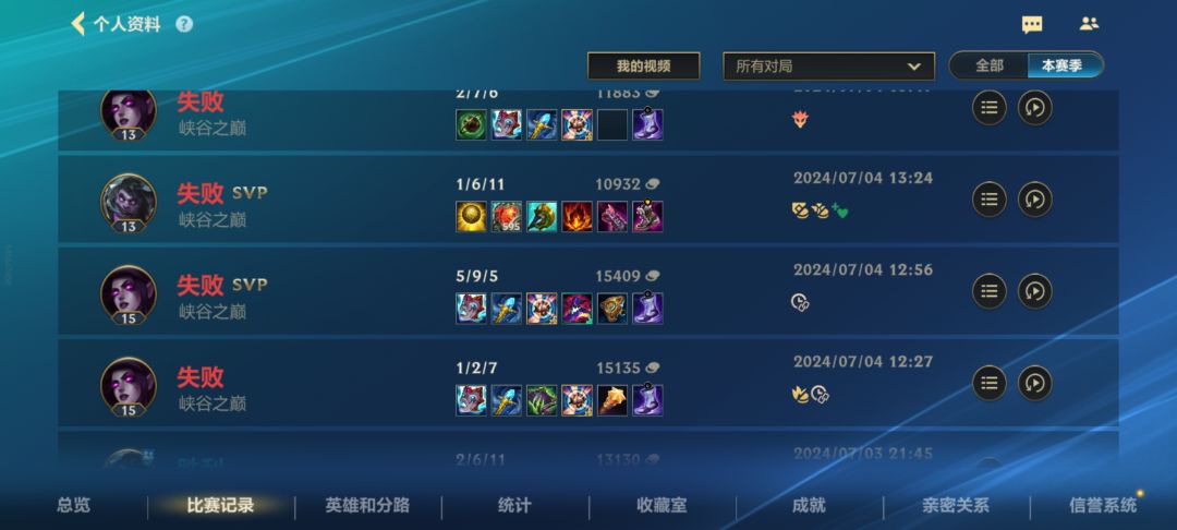 没错,这就是elo,玩了一天,才配拿首胜 1