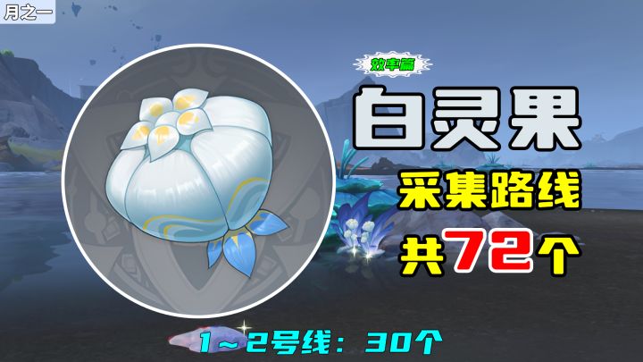【原神】白灵果采集路线(72个,效率篇),1~2号线:30个截图