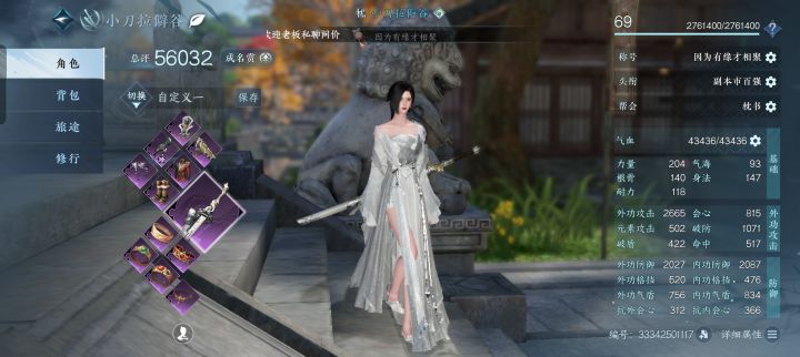 大佬们，这属性能去混英雄123吗？截图