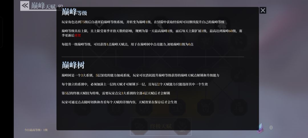 赶在第一天开启巅峰等级 2