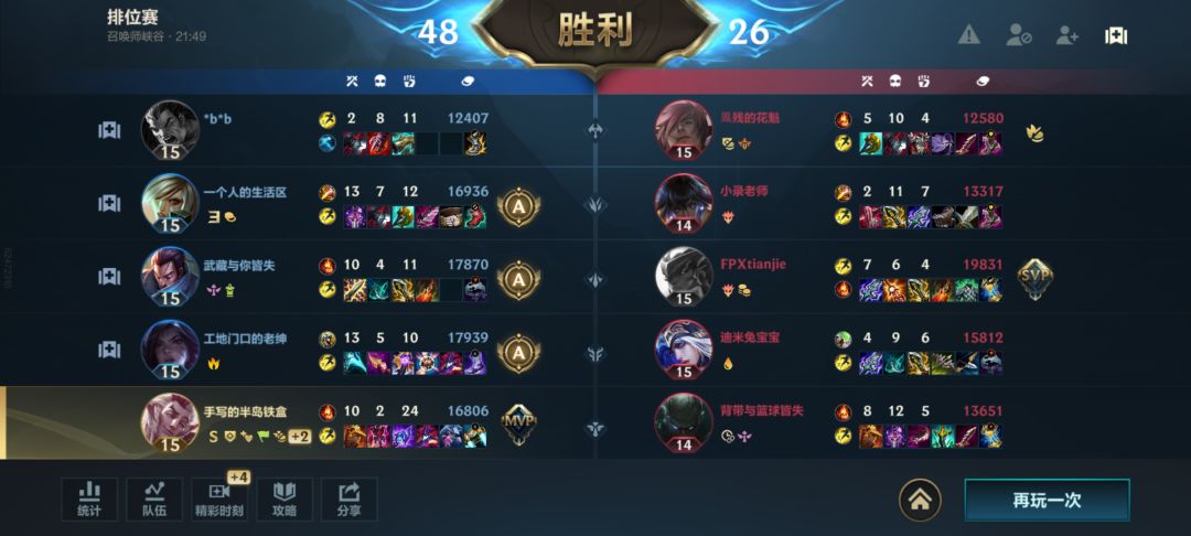 没想到我竟然用辅助带飞队友,人麻了 1